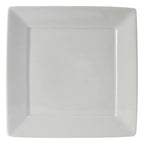 Thumbnail image #1 for Tuxton China DuraTux®© BWH-1016 Ceramic Square Plate, 10-1/8", Wide Rim, White 1 Dozen