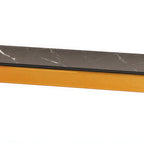 Thumbnail image #2 for Cal-Mil Brooklyn 23605-3-130 Rectangular Metal Buffet Riser, 20"W x 6"D x 3"H, Antique Brass