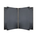 Thumbnail image #2 for Risch Milan MILAN-6V 5.5X8.5 6-View Booklet Menu Cover, Simulated Woven Vinyl, 5-1/2" x 8-1/2" Case of 25