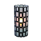 Thumbnail image #2 for Sterno Industrial Chic 80326 Cylindrical Frosted Glass Candle Lamp, 6"H, for Liquid Wax or Flameless Candles
