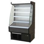 Thumbnail image #1 for RPI Industries Bandit SCRFC3678D Non-Refrigerated Air Screen Pastry Display Case, 36"W x 78"H, 4 Extra-Deep Stainless Steel Shelves