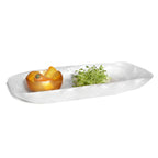 Thumbnail image #1 for Steelite International Kenny Mack, Wave KMK2016SH Rectangular Resin Bowl, 19-1/2"L x 10"W x 2-1/4"H, Shell