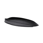 Thumbnail image #1 for G.E.T. The Naturals - EGS M179PL-B . . Melamine Leaf Platter, Black, 17-3/4" x 9-1/2" x 1" Case of 4