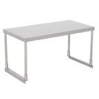 Thumbnail image #1 for Hakka Brothers Corp Hakka food processing SOS4-1430 Prep Table Overshelf, 14"W x 30"L x 18"H, 18 Gauge Stainless Steel