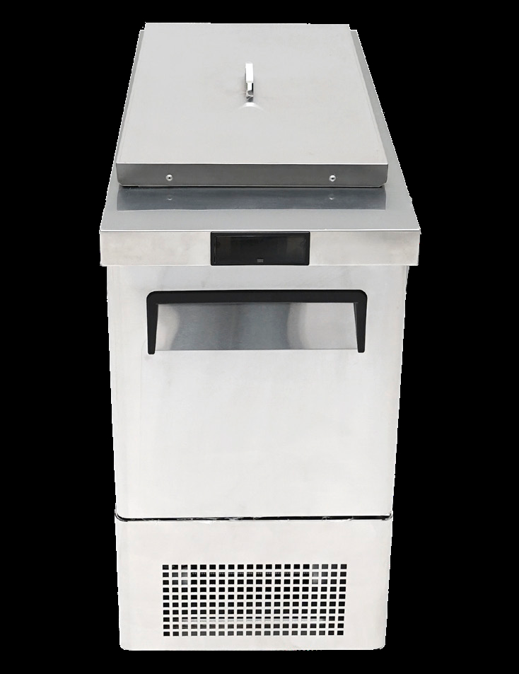 Product image #6 for Atosa Slim Stainless Steel 1-Section Sandwich Prep Table, 3.7 Cu. Ft., Bottom-Mount Self-Contained Refrigeration