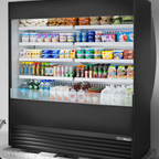 Thumbnail image #5 for True Mfg. - General Foodservice TOAM-72-HC~NSL01 72-Inch Vertical Open-Air Cooler, Self-Contained, 8 Adjustable Shelves, Black Exterior