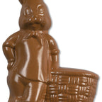 Thumbnail image #2 for JB Prince K830 Chocolate Mold, Single Form Rabbit with Basket, Rigid Polycarbonate, 13-1/2"H
