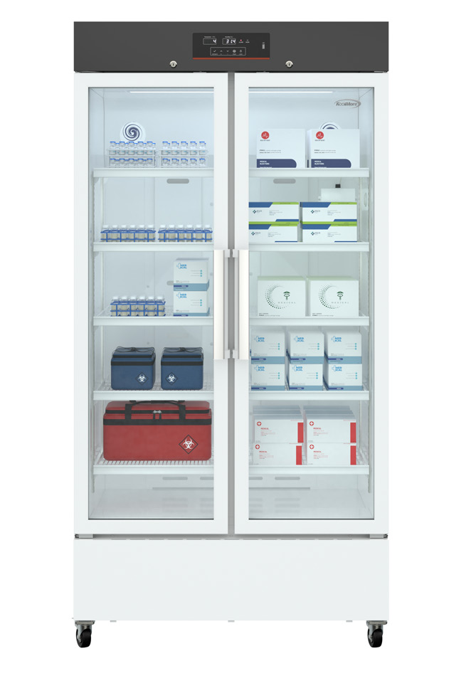 Product image #6 for KoolMore 27 Cu. Ft. Medical Vaccine Refrigerator with 2 Swing Glass Doors and Multi-Level Emergency Alarms
