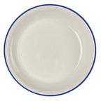Thumbnail image #1 for Steelite International HL Ivory HL30663929 Round China Coupe Plate, 8-1/4 in, Empire Blue Line Case of 3 Dozen