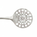 Thumbnail image #1 for Fiero (Formerly Forza Forni) ZPT0021 Perforated Stainless Steel Pizza Turning Peel, 7.9" Round, 67" Long, Dual Black ABS Handles