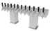 Thumbnail image #5 for Perlick 12-Faucet Bridge Tee Countertop Glycol-Cooled Draft Beer Tower, Stainless Steel