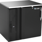 Thumbnail image #1 for Victory Refrigeration VBB36HC-F-B Back Bar Refrigerator, 36"W, 1 Solid Self-Closing Door, Stainless Steel Top, Black Exterior