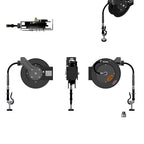 Thumbnail image #2 for T&S Brass equip 5HR-232-01-A Open Retractable Hose Reel with 3/8-Inch x 35-Foot Hose, Spray Valve & Powder-Coated Steel