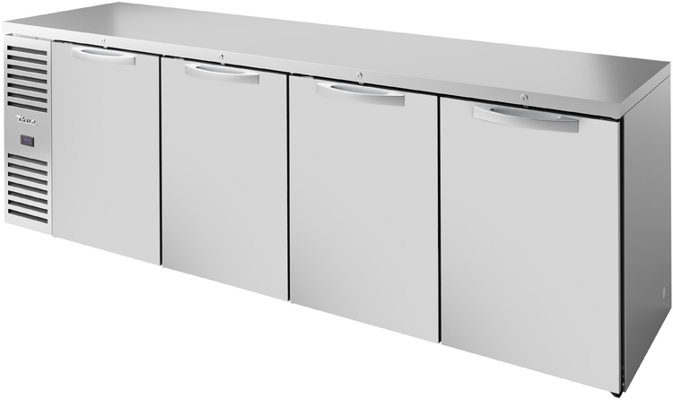 Product image #5 for True Premier Bar 108-Inch Four-Section Refrigerated Back Bar Cooler with Solid Locking Doors
