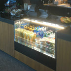 Thumbnail image #1 for Oscartek Optima OPTIMA 1000 Open-Air Refrigerated Merchandiser, Self-Contained, Stainless Steel, 39.5"W x 34"H x 30.5"D