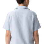 Thumbnail image #2 for Chef Works SBC01W-BZE-2XL Women's Blue Short-Sleeve Camp Shirt, Button Front, 2XL
