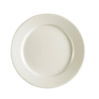 Thumbnail image #1 for CAC China Rec REC-20 Round Ceramic Dinner Plate, 11-1/4" Diameter, Rolled Edge 1 Dozen