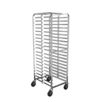 Thumbnail image #2 for Winholt Equipment AL-1820B-XB Mobile Aluminum End-Load Pan Rack, 20-Pan Capacity, 3" Spacing, 69.75"H x 26"W x 21"D