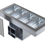 Thumbnail image #4 for Delfield LiquiTec 8159-EFP 4-Pan Drop-In Cold Food Well, Self-Contained Eutectic Refrigeration, Full-Size Pans, 58.88 Inches Wide