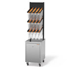 Thumbnail image #1 for Zummo MB-N50 Bottle Rack Cabinet with 3 Shelves, Two-Position Shelving and Extra Storage