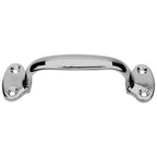 Thumbnail image #1 for AllPoints Foodservice Parts & Supplies 266192 Work Table Drawer Pull, 5-7/8 in L, 4-3/4 in Screw Centers, Chrome-Plated Zinc Die Cast