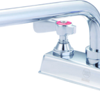 Thumbnail image #1 for ATSMFG FLO FLO-4208 ATS MFG Commercial Manual Faucet, 4" Deck Mount, 8" Swivel Gooseneck Spout, Lead Free, Polished Chrome Case of 12