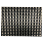 Thumbnail image #1 for Risch GA-2000 Rectangular Woven Vinyl Placemat, 16 x 12 Inches, Black Case of 2 Dozen