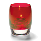 Thumbnail image #1 for Hollowick/Steelite Contour 6404R Ruby Lustre Glass Votive Candle Holder, 3-3/4"H x 3" Dia.