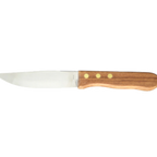 Thumbnail image #1 for International Tableware IFK-451 Steak Knife, 5" Stainless Steel Blade, Rosewood Handle, Point End, Mirror Finish Pack of 1 Dozen