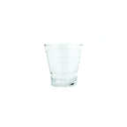 Thumbnail image #1 for G.E.T. Cirq SW-1709-CL 9 oz Clear Ribbed SAN Plastic Rocks Tumbler Dozen Case of 2 Dozen