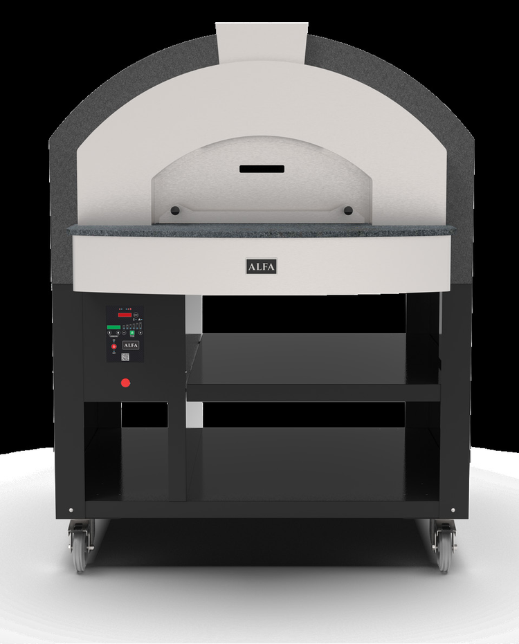 Product image #5 for Trento Alfa Quick Series Single Deck Natural Gas Countertop Pizza Oven with Stand, 6-Pizza Capacity