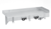 Thumbnail image #4 for Advance Tabco Wall-Mounted Stainless Steel Utility Shelf with 2 Mop Holders and 3 Rag Hooks, 24 x 8 Inches