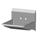Thumbnail image #1 for SPG International Universal Stainless HS-ADA ADA Wall-Mounted Hand Sink, 16 x 17 x 6 in Bowl, Wrist Handles & Soap Dispenser