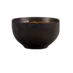 Thumbnail image #1 for Libbey Hakone BF-3 Asian Soup Bowl, 17 oz, 4-7/8" Diameter, Glazed Ceramic, Turquoise with Dark Brown Rim