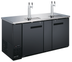 Thumbnail image #2 for Black Diamond 90-Inch Commercial Draft Beer Dispenser with 2 Double Tap Towers, 3 Doors, 32 Cu. Ft., 115V
