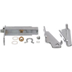 Thumbnail image #1 for AllPoints Foodservice Parts & Supplies Mavrik 266233 Left-Hand Door Hinge Assembly, Top and Bottom, Chrome-Plated