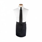 Thumbnail image #1 for Chef Revival 3PWACELBK Black Polyester Waist Apron, 26" W x 18-1/2" L, 3 Pockets and Pen Pocket Case of 24