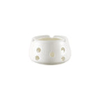 Thumbnail image #1 for CAC China Accessories FIR-1 Porcelain Fire Warmer, Round, 4-1/2" Dia. x 2-3/4"H, Super White 1 Dozen