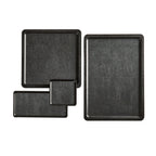 Thumbnail image #2 for Cal-Mil 22097-13 Square Melamine Serving Tray, 4" x 4" x 1/2", Black Case of 3