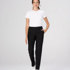 Thumbnail image #1 for Chef Works PEC04W-BLK-2 Women's Chino Pants, Black, Size 2, Stretch Polyester