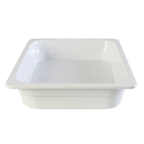 Thumbnail image #1 for Thunder Group GN1122W 1/2 GN Melamine Food Pan, 2-1/2" Deep, White Case of 16