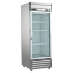 Thumbnail image #1 for Maxximum Maxx Cold V-Series MVR-23GDHC One-Section Glass-Door Reach-In Refrigerator, 19 cu. ft., Stainless Steel Exterior, Bottom-Mount Refrigeration