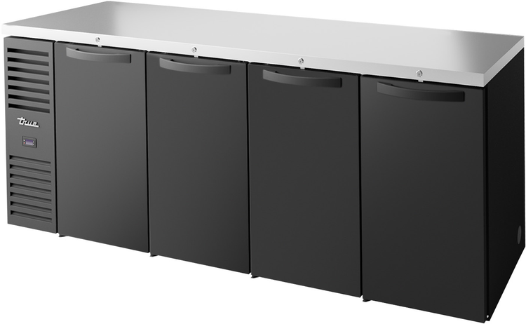 Product image #5 for True Premier Bar 92-Inch Four-Section Refrigerated Back Bar Cooler with Stainless Steel Top and Solid Locking Doors