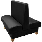 Thumbnail image #1 for Oak Street Hamilton HMT-7242-DBL Double Upholstered Booth with Pillow Back, 72"L x 42"H, Wood Frame