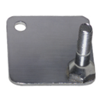 Thumbnail image #1 for Eagle Group A226093 Square Chrome Foot Plate for Floor Bolting