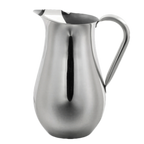 Thumbnail image #1 for Steelite Creations 7345MW107 Stainless Steel Water Pitcher, 3.5 qt, Mirror Finish, With Handle