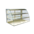 Thumbnail image #1 for RPI Industries Vienna VIDD3-27-R-CV-FD Dry Countertop Pastry Display Case, 44-1/4"W, Self-Service, Curved Glass, 2 Adjustable Shelves