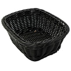 Thumbnail image #1 for G.E.T. Clipper Mill WB-1506-BK Rectangular Black Polypropylene Fast Food Basket, 9-1/2 x 7-3/4 x 3-1/2 in Case of 12