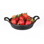 Thumbnail image #2 for G.E.T. Illogical - EGS MFP6381-B Melamine Fry Pan Server, 6-3/8" Diameter, Dual Handles, Faux Cast Iron, Black Case of 12