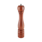 Thumbnail image #1 for CAC China PMW1-12BN Pepper Mill, 12"H, Solid Hardwood, Brown Matte Finish, Adjustable Metal Grinding Knob Case of 24